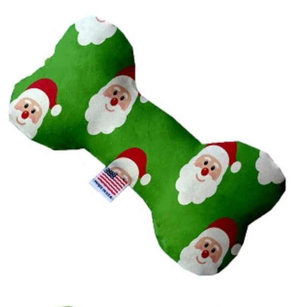 Stuffing Free Bone Dog Toy - Smiling Santa