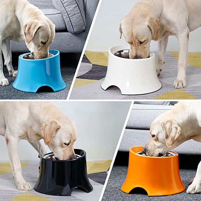 Elevated Dog Bowls, Non-slip Raised Dog Bowl with Melamine Stand