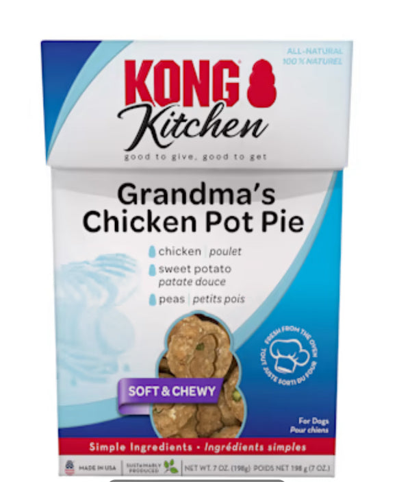 KONG Kitchen Grandma’s Chicken Pot Pie Dog Treats 7 oz