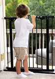 InnoTruth 29-39.6” Pet & Baby Gate for Stairs & Doorways, 36” Tall Pressure Mount Pet Gates, Easy Step Auto Close Both Sides Walk Thru Child Gate, Dual-Lock Safety Design and One-Hand Operation