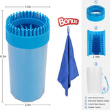 Paw Cleaner w/Bathing Brush and Towel For Dogs