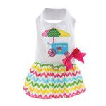 Ice Cream Cart Harness Dress with Matching Leash