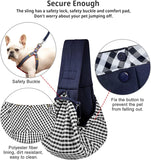 Cuby Pet Sling Carrier - Hands-Free REVERSIBLE Dog Bag With Adjustable Strap And Pocket - Grey