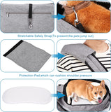 EXTRA LARGE Pet Sling Carrier - Hands-Free Dog Bag With Adjustable Strap And Pocket - Grey