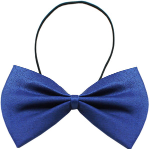 Plain Blue Pet Bow Tie