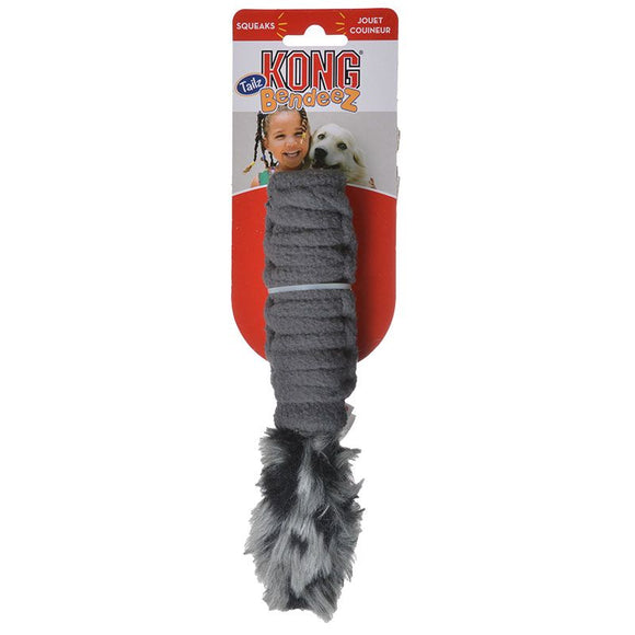 Kong Bendeez Tailz Dog Toy - Gray - [pups_path]