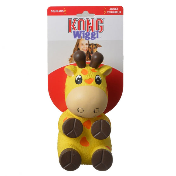 Kong Wiggi Giraffe Dog Toy - [pups_path]