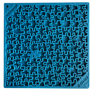 Jigsaw Design Emat Enrichment Licking Mat Blue