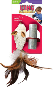 KONG Feather Mouse Cat Toy with Catnip