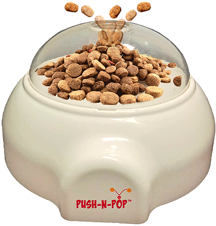 ETHICAL Push-N-Pop Treat Dispenser Cat-Small Dog