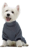 Fitwarm Knitted Dog Sweaters, Turtleneck  Medium