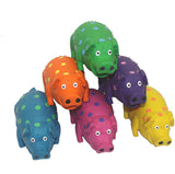 Multipet Grunterz Latex Polka Dot Pig Dog Toy