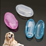 Pet Finger Toothbrush With Case (MEETEE)