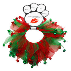 Christmas Bell Smoochers Pet Party Collars