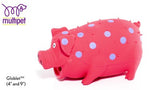 Multipet Grunterz Latex Polka Dot Pig Dog Toy