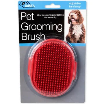 Pet Grooming Brush with Adjustable Strap