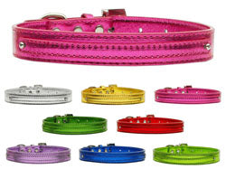 Faux Croc Two Tier Collar 10mm
