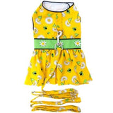 Ladybugs And Daisies Dress With Matching Leash