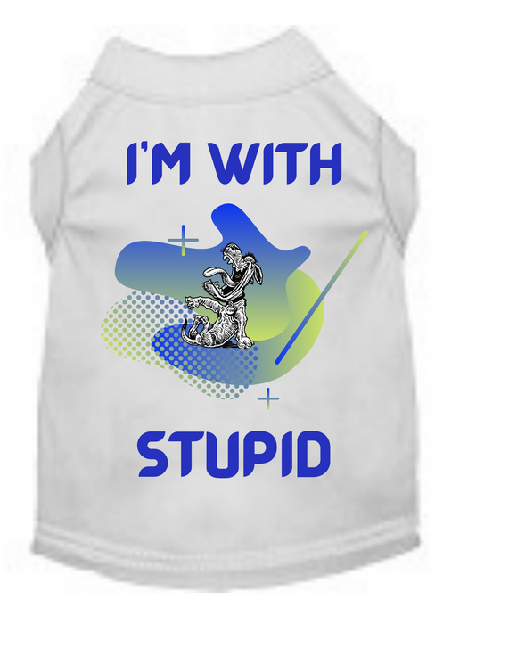 I’m With Stupid (Dog Shirt)