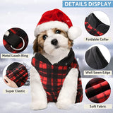 Winter Dog Sweater with Leash Ring Fleece