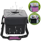 BarkBay Pet Carrier Bicycle Basket Bag Pet Carrier/Booster Backpack with Big Side Pockets