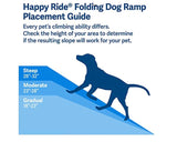 Happy Ride Folding Pet Ramp 62 Inch Portable Lightweight Dog and Cat