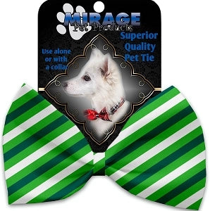 St Patrick Stripes Pet Bow Tie