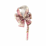 Paw-T Petz Rose Plaid Bow Harness With Leash