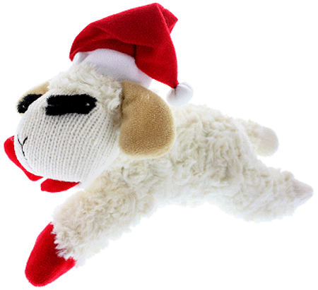Holiday Lamb Chop w/Santa Hat - Mini 6