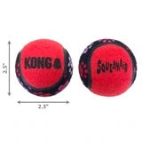 KONG SqueakAir® Paw Print Balls 3-pk Md