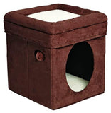 MidWest Brown Curious Cat Cube, Cat House / Cat Condo