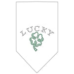 Four Leaf Clover Rhinestone Bandana