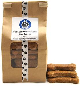 Oatmeal Peanut Butter Dog Treats - [pups_path]